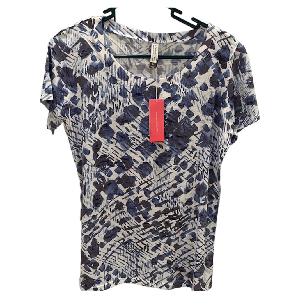Blue Patterned Light Tee